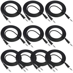 Mophead 10′ TRS Balanced Male to Male 1/4″ 6.35mm Cable (Bulk 10-Pack)