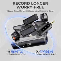 Moman Wireless Lavalier Microphone 3-in-1 Set (Lightning/USB-C/3.5mm) 🔥New🔥