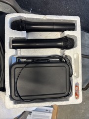 Pyle PDWM2135 Wireless Microphone System with 2 Dynamic Mics for Karaoke, Party