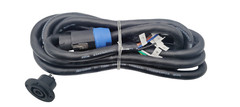 RDCARSHOW HEAVY DUTY POWER CABLE SPEAKER (12FT) 8 CONDUCTOR +FREE FEMALE PLUG