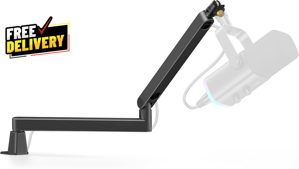 2026 Upgraded Microphone Boom Arm Magnetic Cable Management Low Profile…….