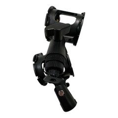 Microphone Clip Holder Stand Mount Mic Black Universal Replacement Part