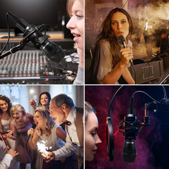 Dynamic Karaoke Microphone for Singing, Vocal Wired Microphone for Karaoke, Hand