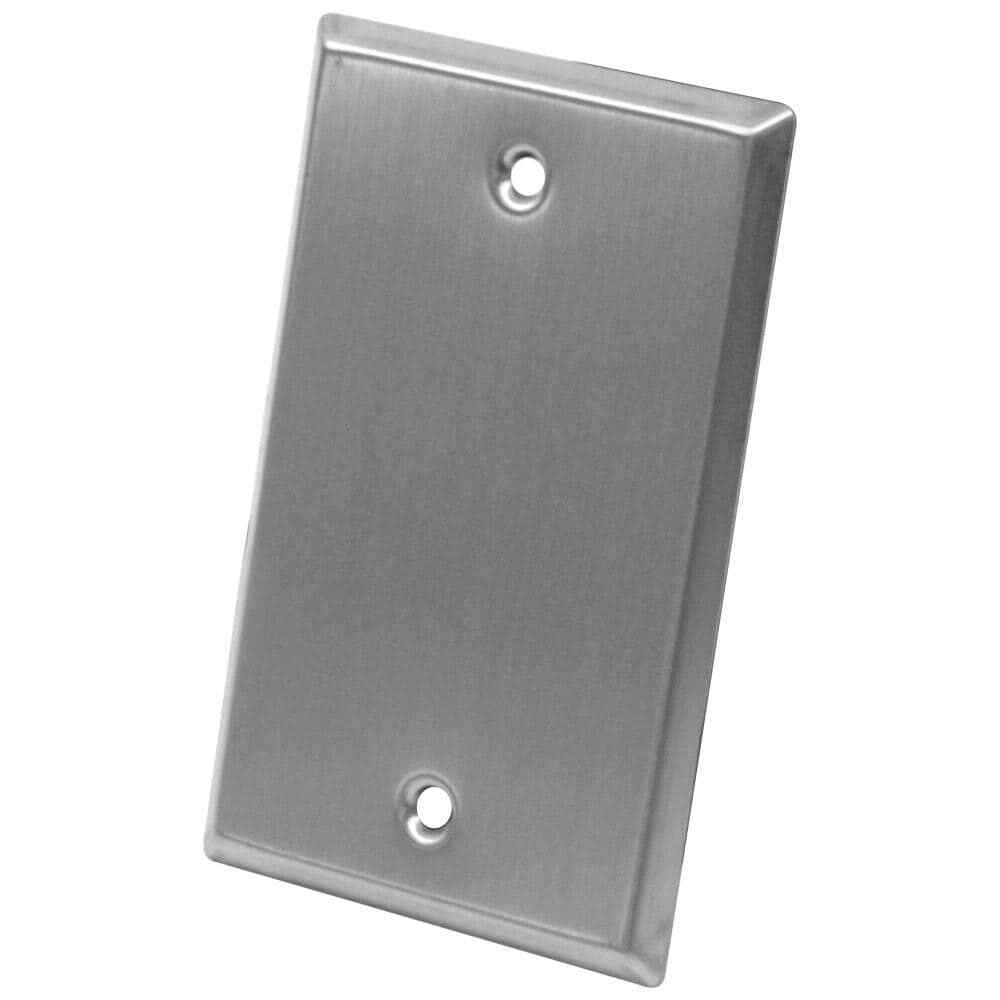 Blank Stainless Steel 1 Gang Wall Plate Audio Installation