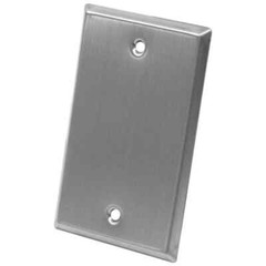 Blank Stainless Steel 1 Gang Wall Plate Audio Installation