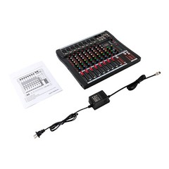 8 Channel USB Bluetooth Live Studio Audio Mixer Power Mixing Console Board w/USB