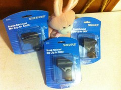 *SHIPS FREE!* *3-PACK!* Shure A25D (Mic Clip) Replacement Mic Clip Holder