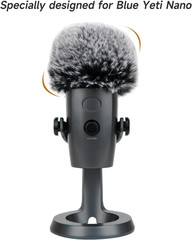 Blue Yeti Nano Pop Filter Professional Furry Windscreen Mic Cover Compatible wit
