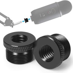 Frgyee 2 Pack Screw Thread Adapter, 5/8″ Male to 3/8″ Female Mic Screw for Bl…