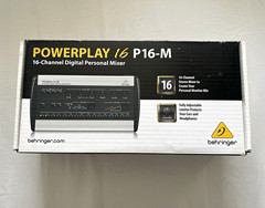 Behringer POWERPLAY P16-M 16-Channel Personal Mixer Open Box Never Used