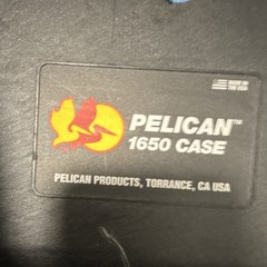 Pelican 1650 Case Hard Plastic Black Carry Handle Divider