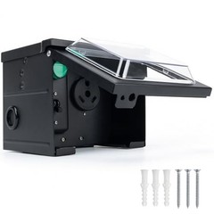 30 Amp RV Power Outlet Box with Breaker, Weatherproof NEMA 30 Amp with Breaker