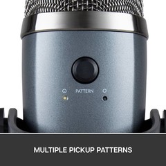 Blue Yeti Nano Premium USB Microphone – Shadow Gray: Cardioids & Omnidirectional
