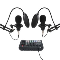 Professional Podcast Equipment Bundle Microphone Live Sound Card Audio Condenser