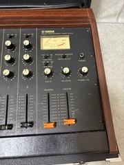 Yamaha PM-210 Vintage 8 Channel Analog Mixer Reverb Case Tested 100V