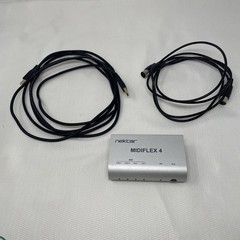 Nektar MIDIFLEX4 USB MIDI Interface + Midi Cord + Data/power Cord Tested Works