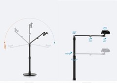 phone tablet ipad stand for live streaming broadcasting desk top stand