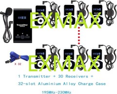 EXMAX ATG-100T 195MHz Wireless Tour Guide System Voice Audio for School Teaching