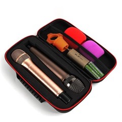 Microphone Case: Hard EVA Case for Handheld Microphone Dual Mic Bag Microphone H