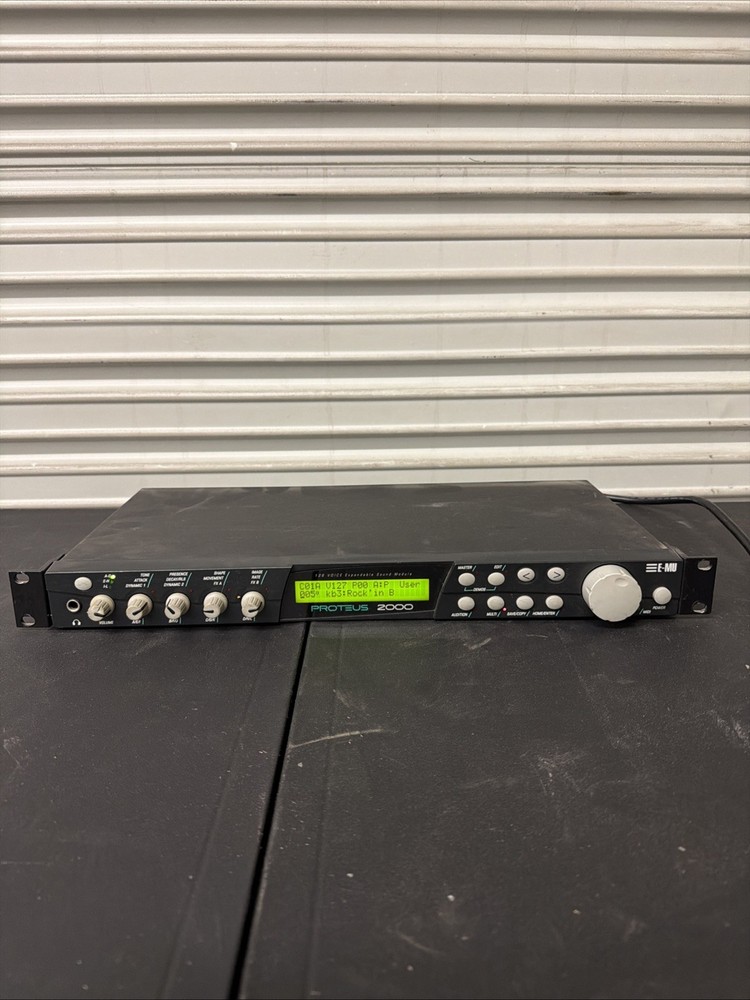 E-MU Proteus 2000, 128-Voice Expandable Sound Module Tested Working