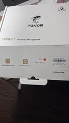 Tonor TW820 Wireless Handheld Microphone System with Receiver Silver Black UHF