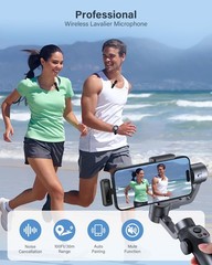 Mini Microphone for iPhone Android Phone – Wireless Lavalier Microphone Plug-…