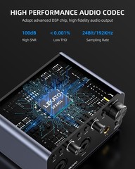 USB Audio Interface, 24-bit/192kHz Audio Interface with XLR, 48V Phantom Power f