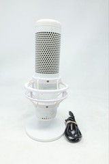 HyperX QuadCast S White 519P0AA USB Condenser Microphone RGB Lighting PC Used