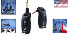 270° Rotatable Wireless Guitar System – Rechargeable Transmitter & Receiver