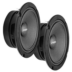 6.5 Midrange Speakers Pair 6MR200A-4, 200 Watts, 4 Ohm Bundle 2 Speakers 4 Ohm