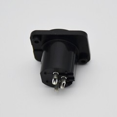 10pcs 3-Pole XLR Connector Panel Mount Male Jack Audio Adapter Chassis End Plug