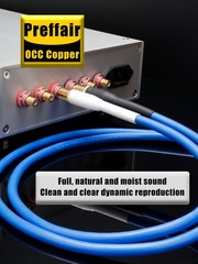 Preffair Clear Audio RCA Interconnect HiFi Cable With Silver Plated Plug