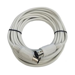 Cable Up CU/MD125/WHI 25′ MIDI Male to MIDI Male MIDI Cable (White)