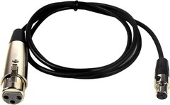HQRP 4-Pin Mini TA4F to XLR(F) Microphone Adapter Cable for Shure WA310