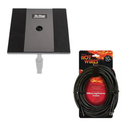 Utility Platform Mic Stand Tray Holder 50ft Extra-Long Balanced XLR Audio Cable