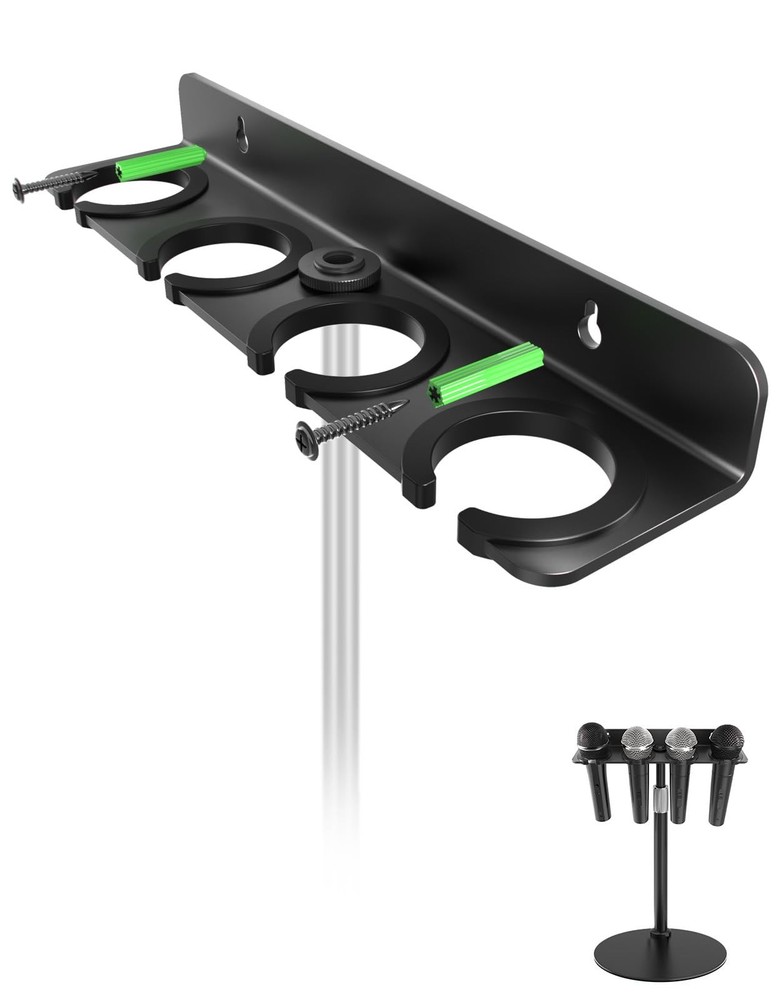 Etour 2026 Upgrade Multi Microphone Holder for Mic Stand Storage Organizer fo…
