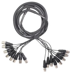 Rockville SX810 8 Channel 10 Foot XLR Snake (Female to Male) Connectors