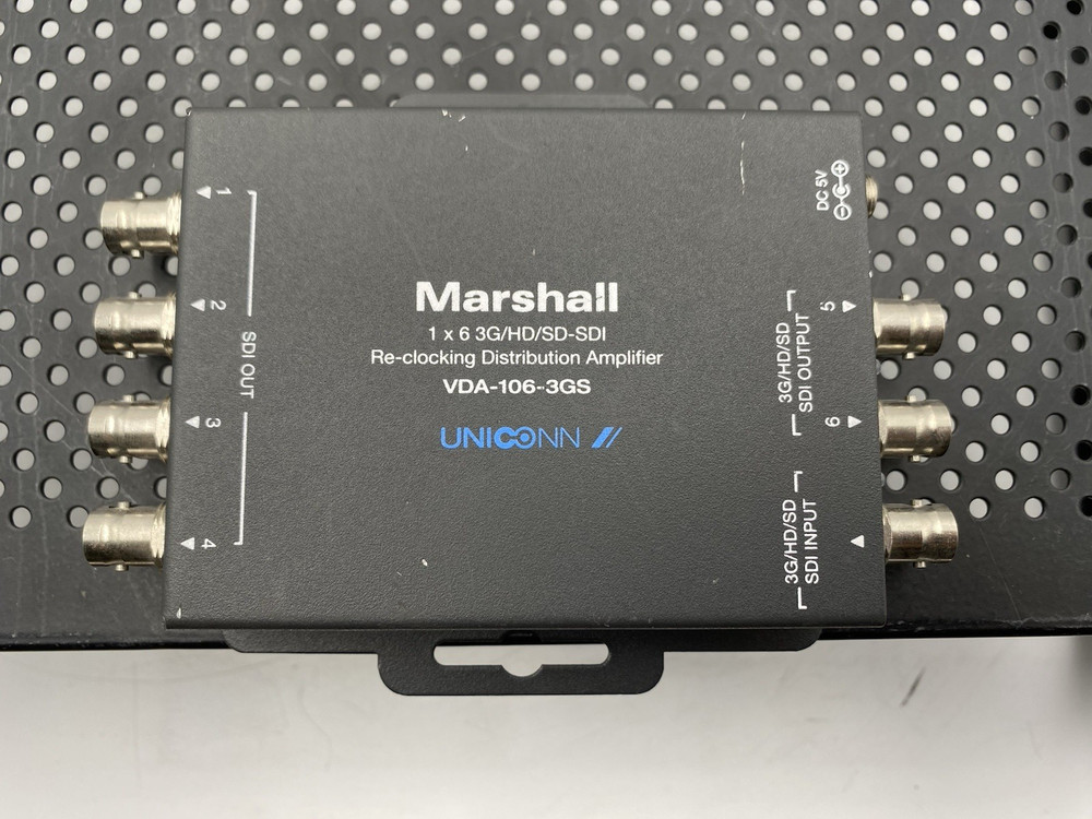 VDA-106-3GS1 x 6 3G/HD/SD-SDI Reclocking Distribution Amplifier