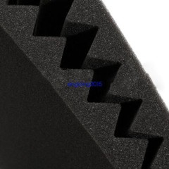 12-96PCS Black Acoustic Foam Panel Wedge Studio SoundAbsorb Wall Tiles Free Ship