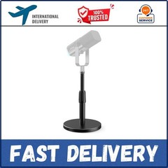 FIFINE Desktop Microphone Stand, Heavy-Duty Metal Adjustable Table Mic Stand