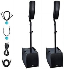 PRORECK 12″ Powered PA System 3000W Bluetooth Outdoor Event Mega Party Concert