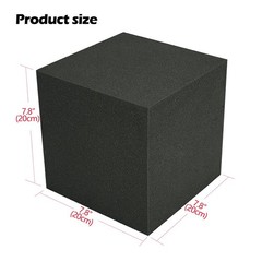 Bass Trap 7.8 x 7.8 x 7.8 Inchs, Bass Traps Acoustic Foam Corner, Acoustic Panel