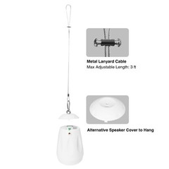 Sound Town 2-Zone 70V/100V Amp, 4 x Pendant Speakers, White(PAC80X4PD4W)