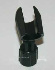 Vintage Microphone Holder for Stand Black Plastic Metal Screw 1980’s Japan Made