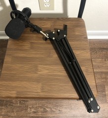 Adjustable Microphone Arm Stand With Microphone Missing the Desk Mount Clamp