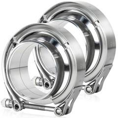 2.5 inch V Band Clamp, Exhaust V Band Clamp 2.5 inch with Male 2.5inch-2pcs