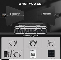 Phenyx Pro PAS-225X UHF Wireless Antenna Distribution System Bundle, Active