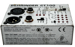 BEHRINGER CT100 MICROPROCESSOR CONTROLLED 6-in-1 CABLE TESTER