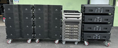 (12) JBL VTX-V20 LINE ARRAY W/ TRANSPORTCART AND CROWN AMPS (THS)