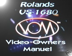 Roland VS-1680 Video Owners Manual on DVD,VERY RARE ,Awesome Learning tool !.